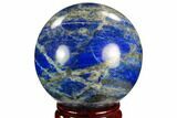 Polished Lapis Lazuli Sphere - Pakistan #123444-1